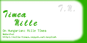 timea mille business card